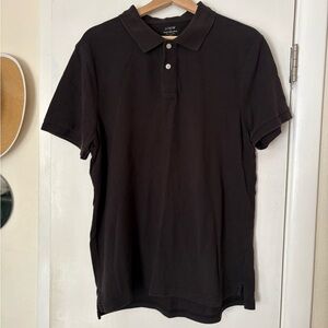 J. Crew Men’s Black Piqué Polo Shirt